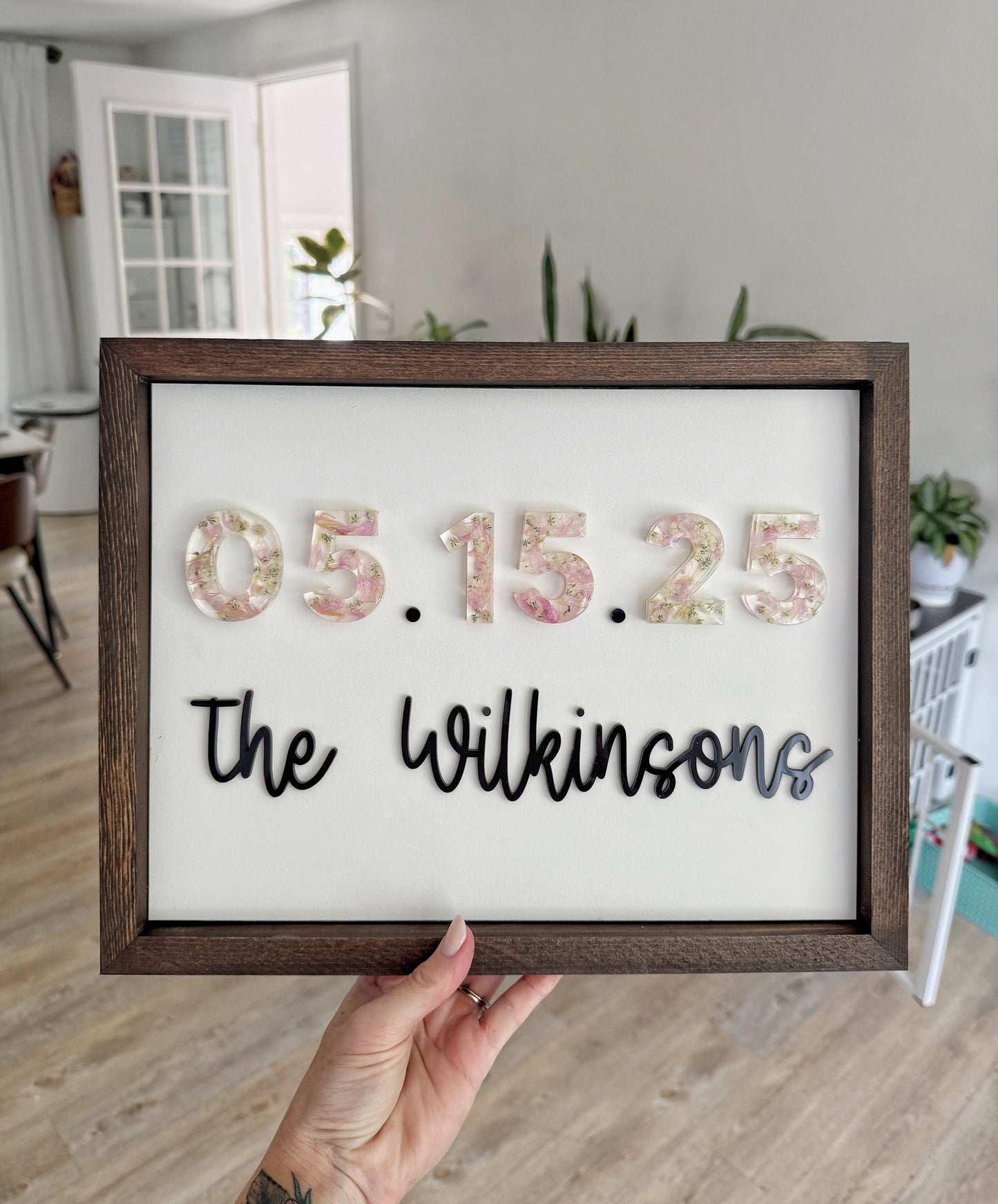 Floral Date Sign - Add On Item