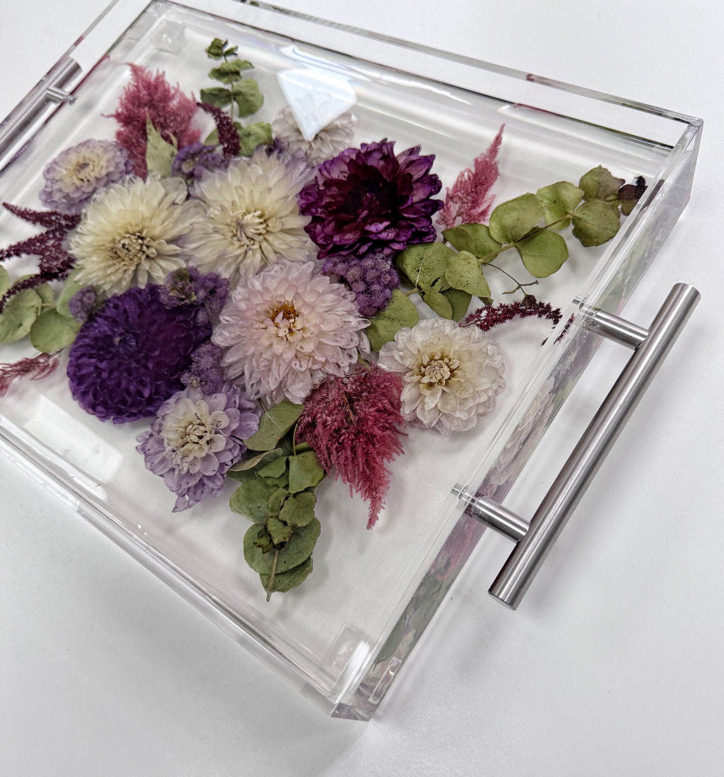 Floral Tray 11 x 14 Acrylic