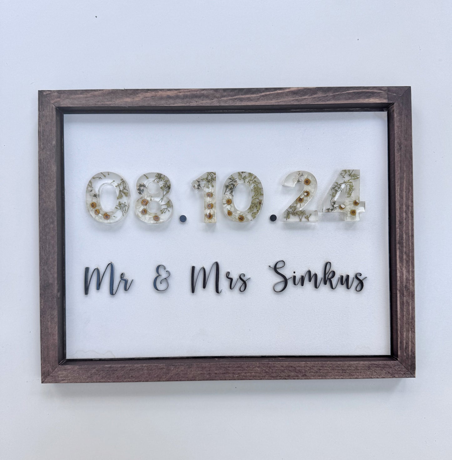 Floral Date Sign - Add On Item