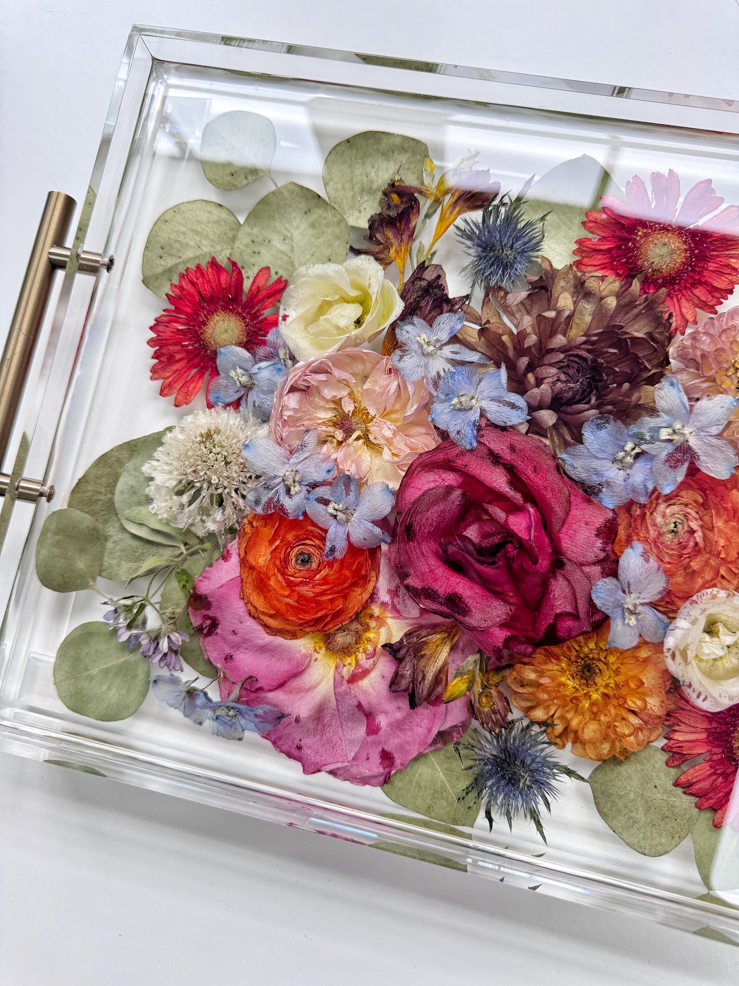 Floral Tray 11 x 14 Acrylic