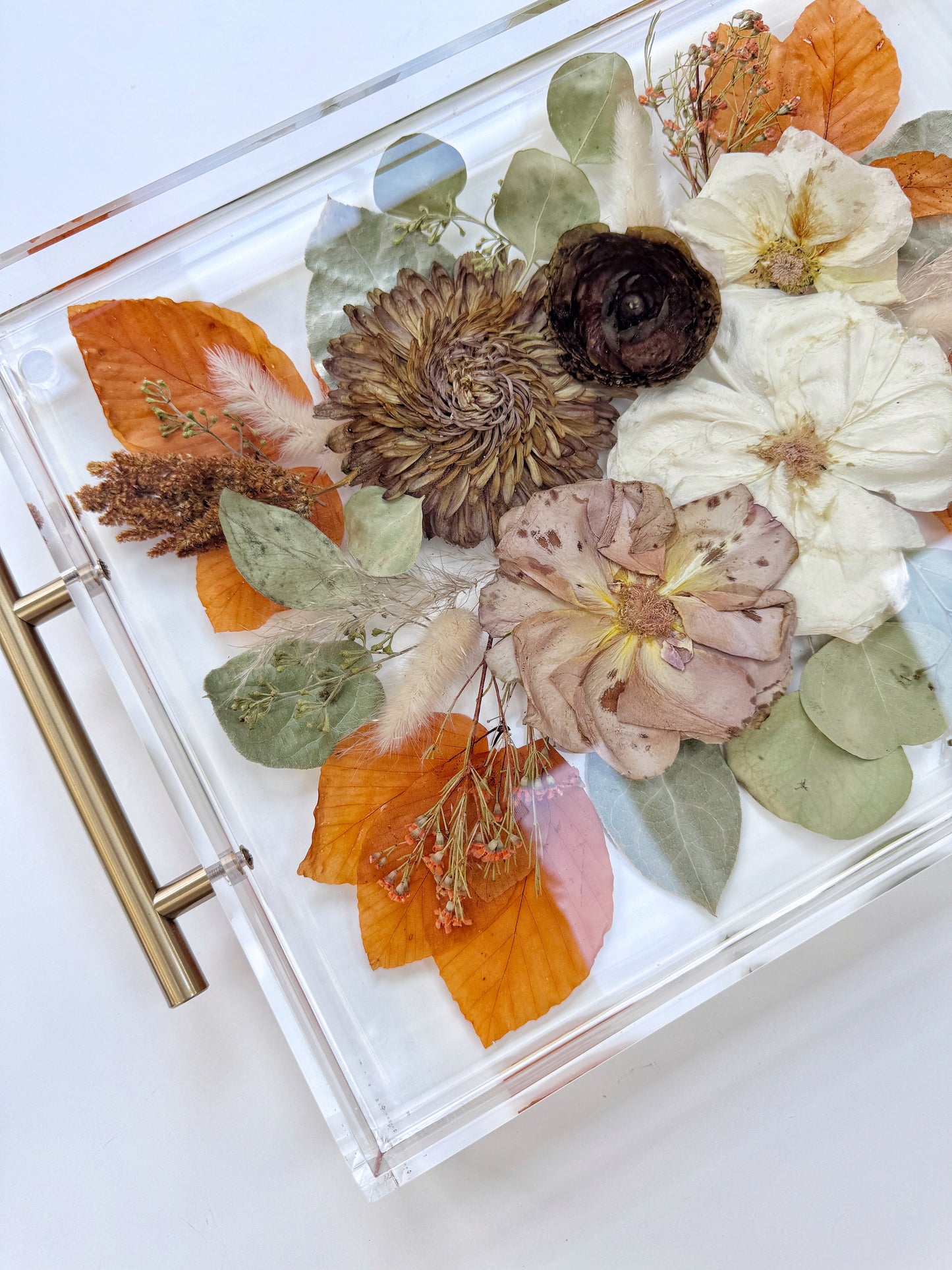 Floral Tray 11 x 14 Acrylic