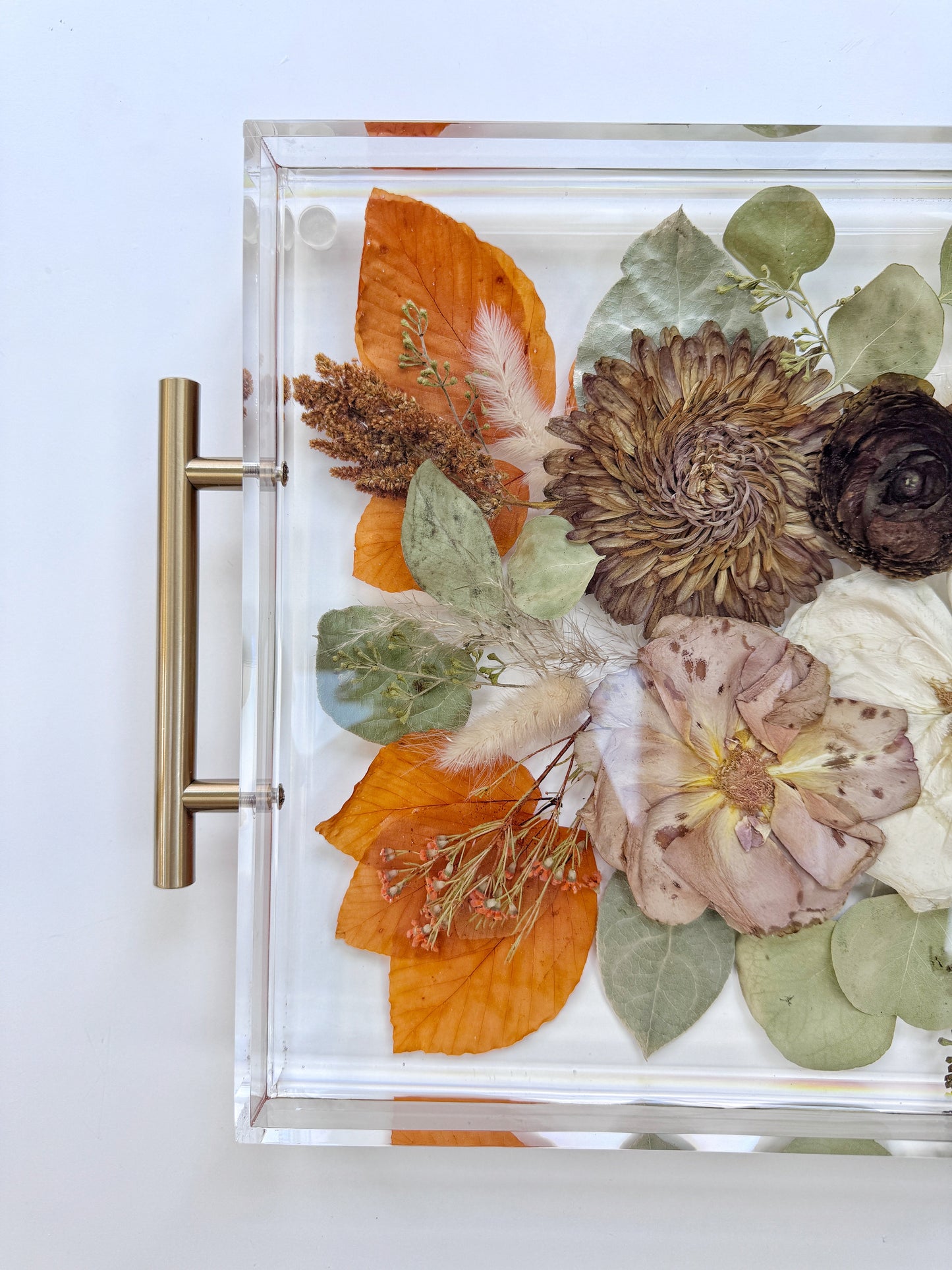 Floral Tray 11 x 14 Acrylic