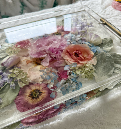 Floral Tray 11 x 14 Acrylic