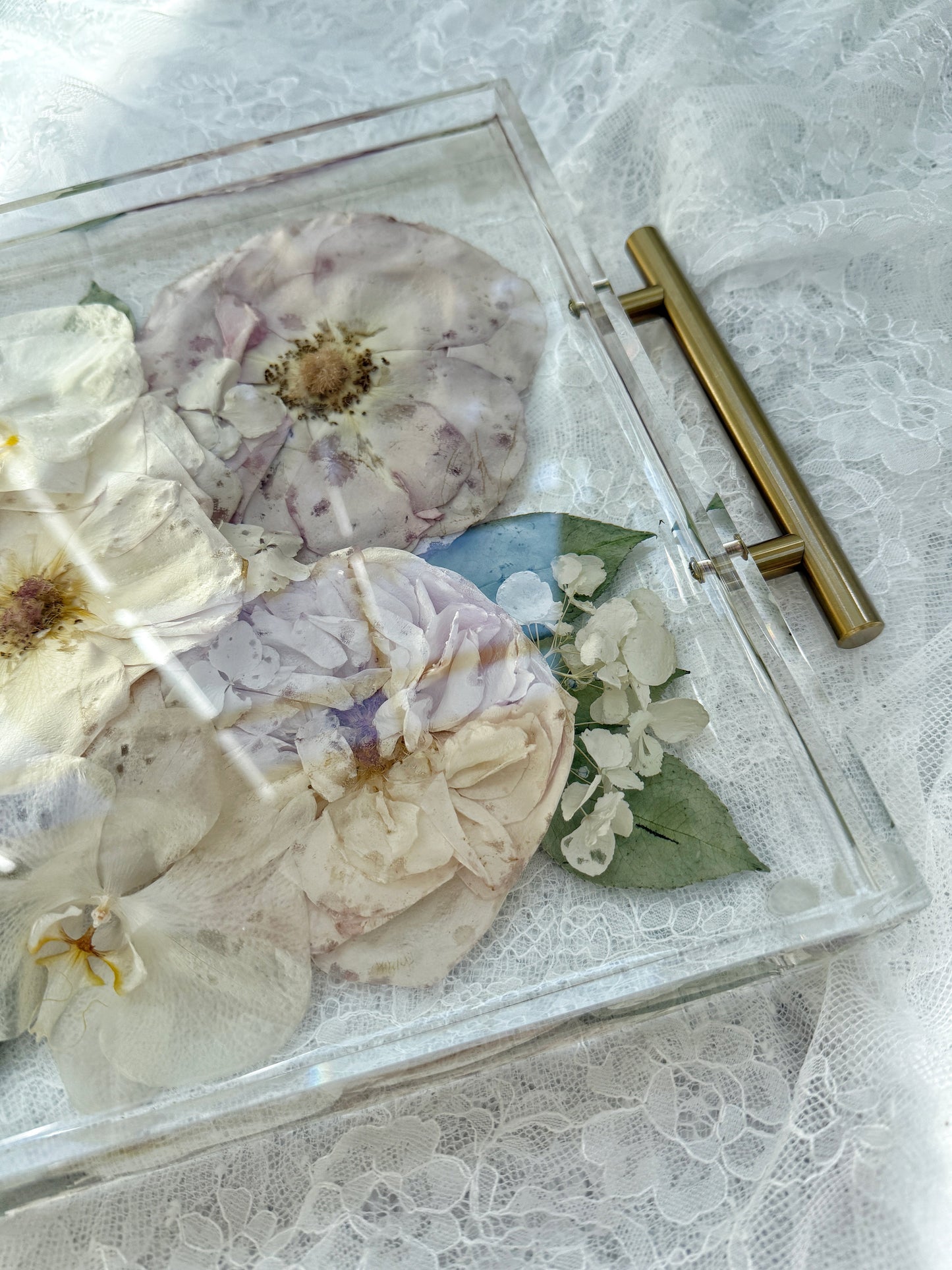 Floral Tray 11 x 14 Acrylic