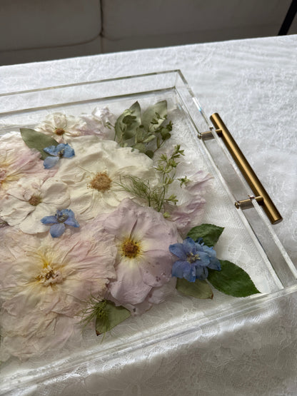 Floral Tray 11 x 14 Acrylic