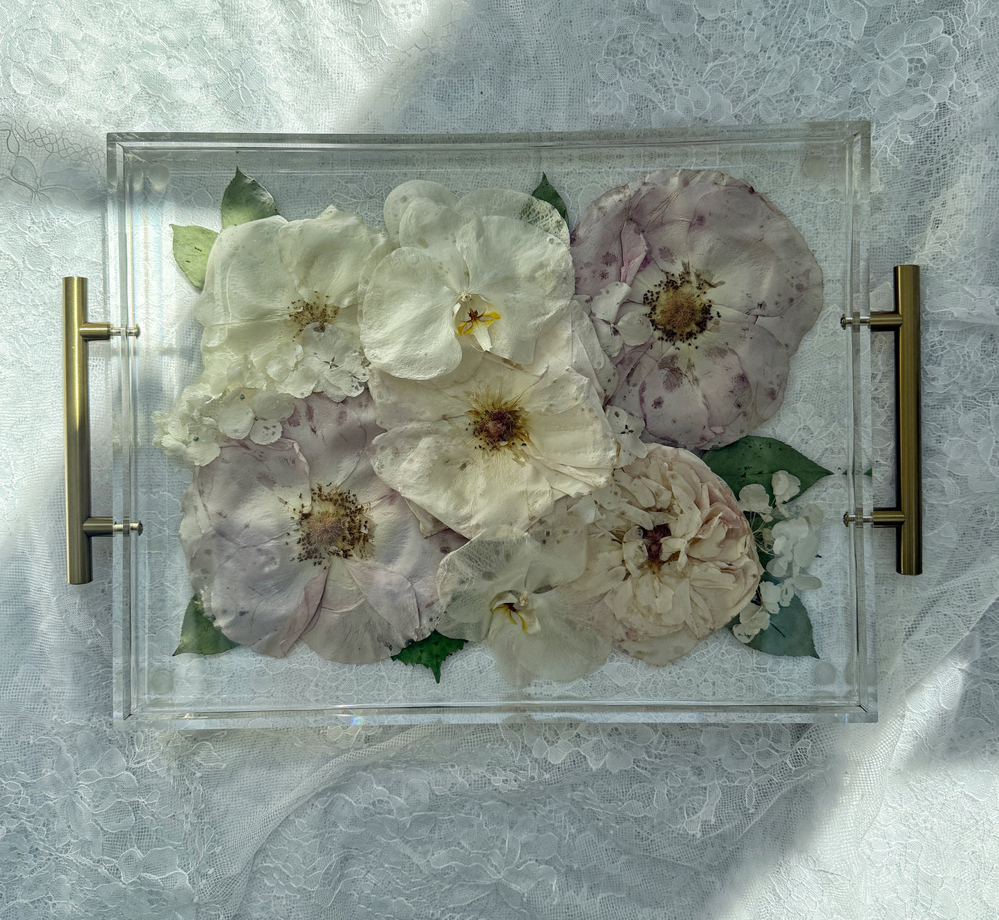 Floral Tray 11 x 14 Acrylic