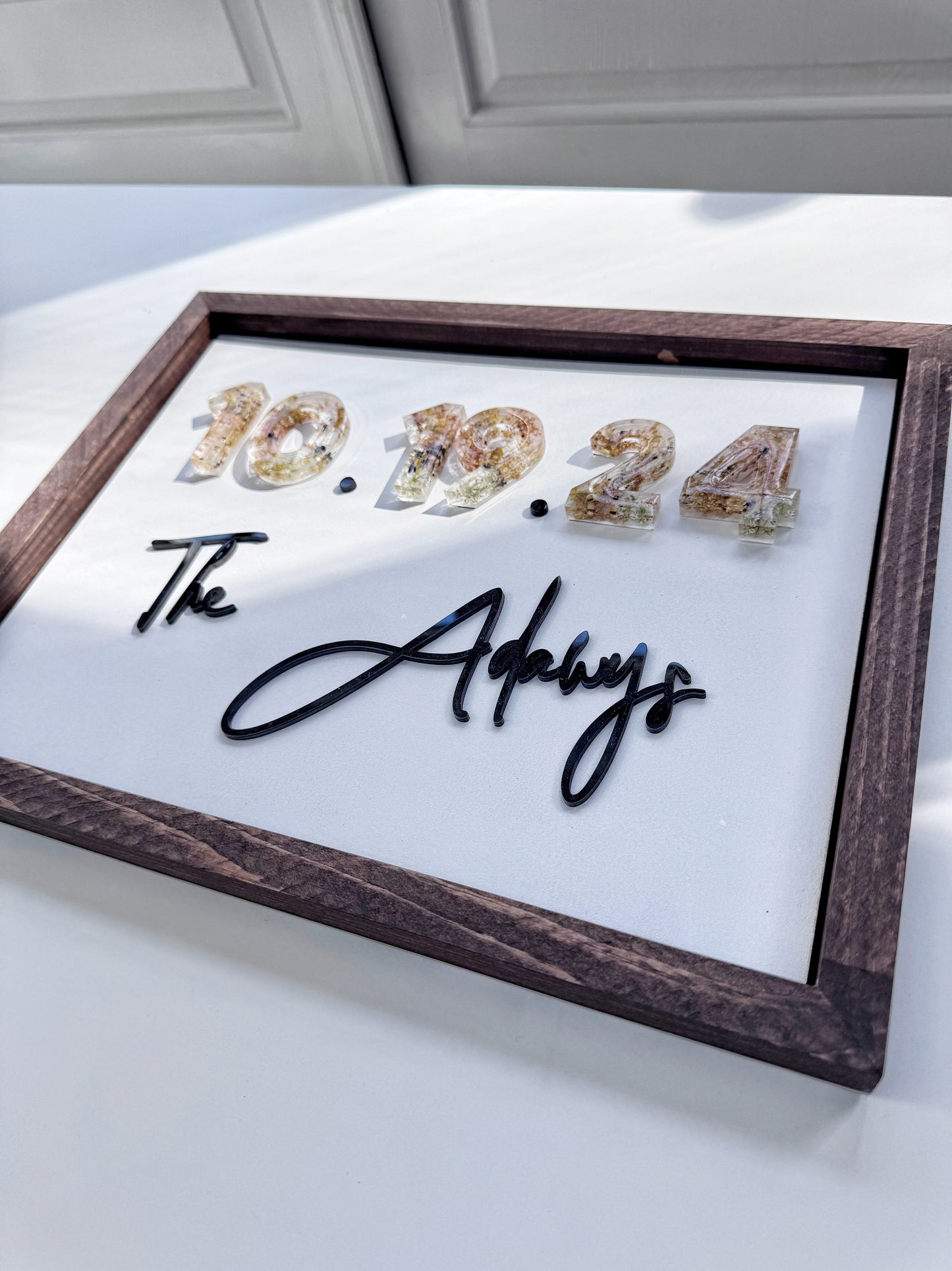 Floral Date Sign - Add On Item