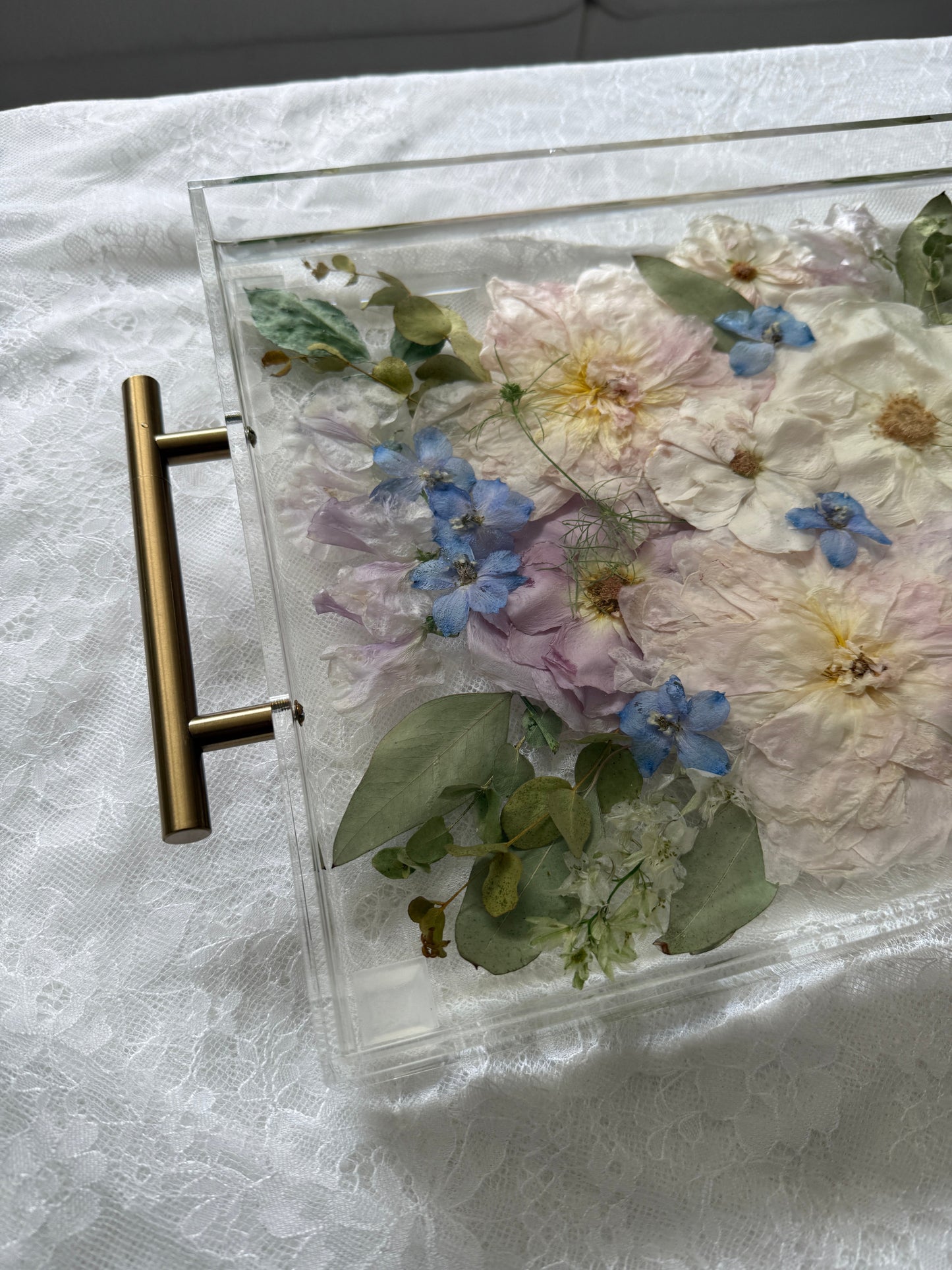 Floral Tray 11 x 14 Acrylic