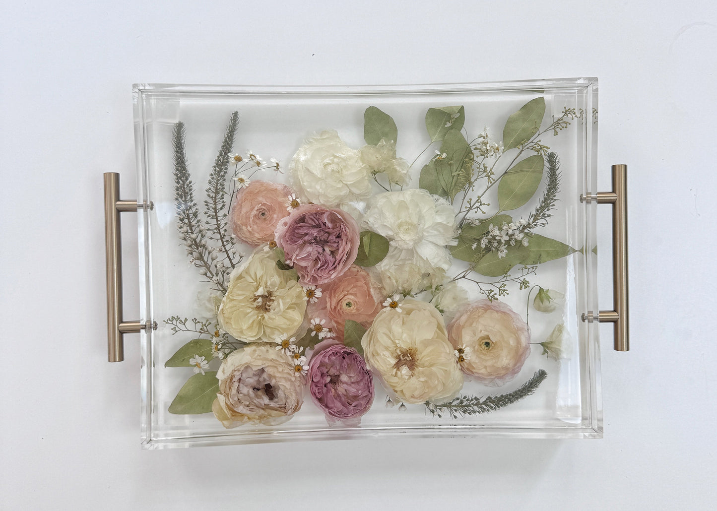 Floral Tray 11 x 14 Acrylic