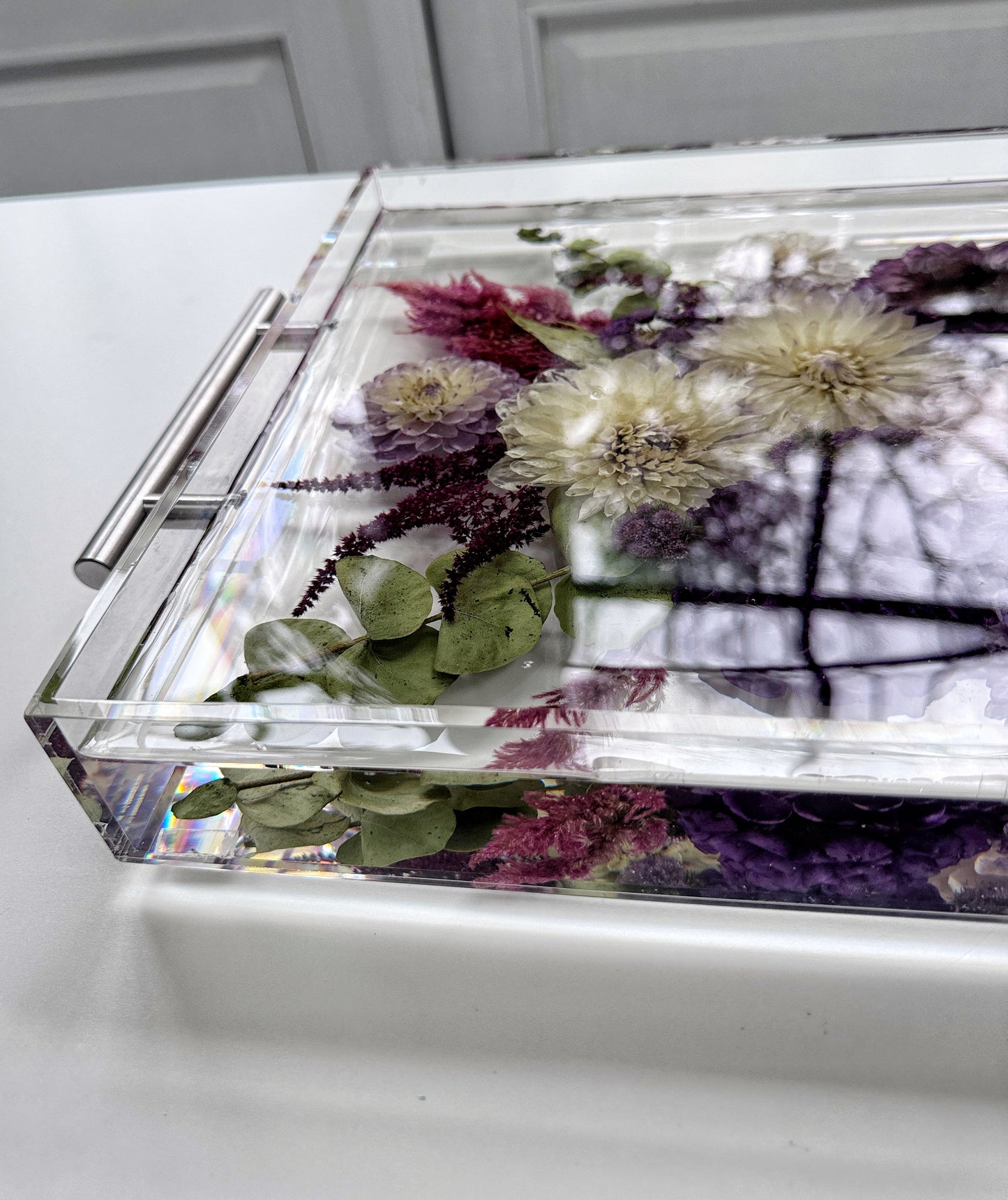 Floral Tray 11 x 14 Acrylic
