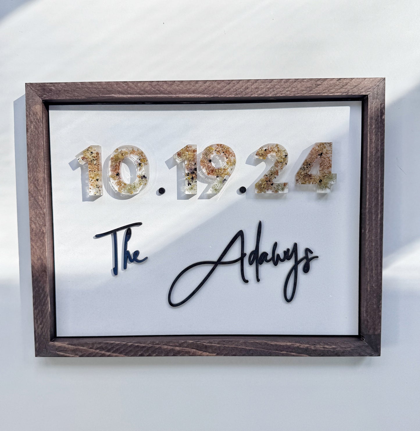Floral Date Sign - Add On Item