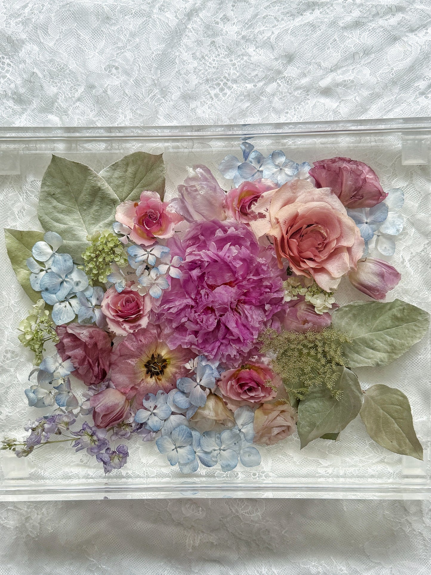 Floral Tray 11 x 14 Acrylic