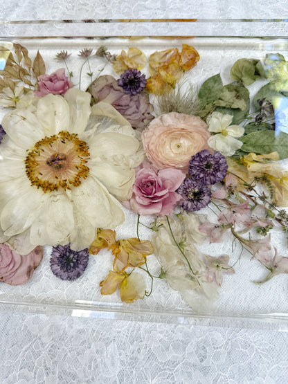 Floral Tray 11 x 14 Acrylic