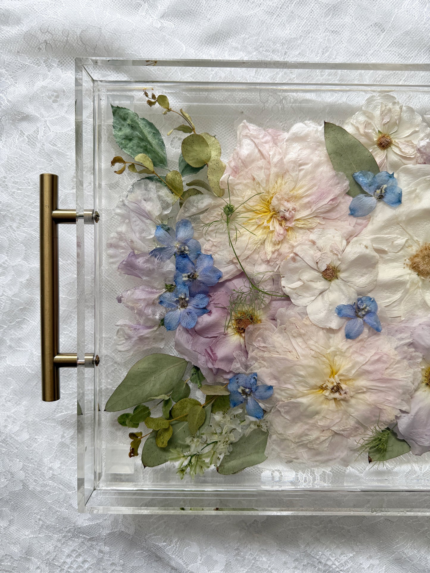 Floral Tray 11 x 14 Acrylic