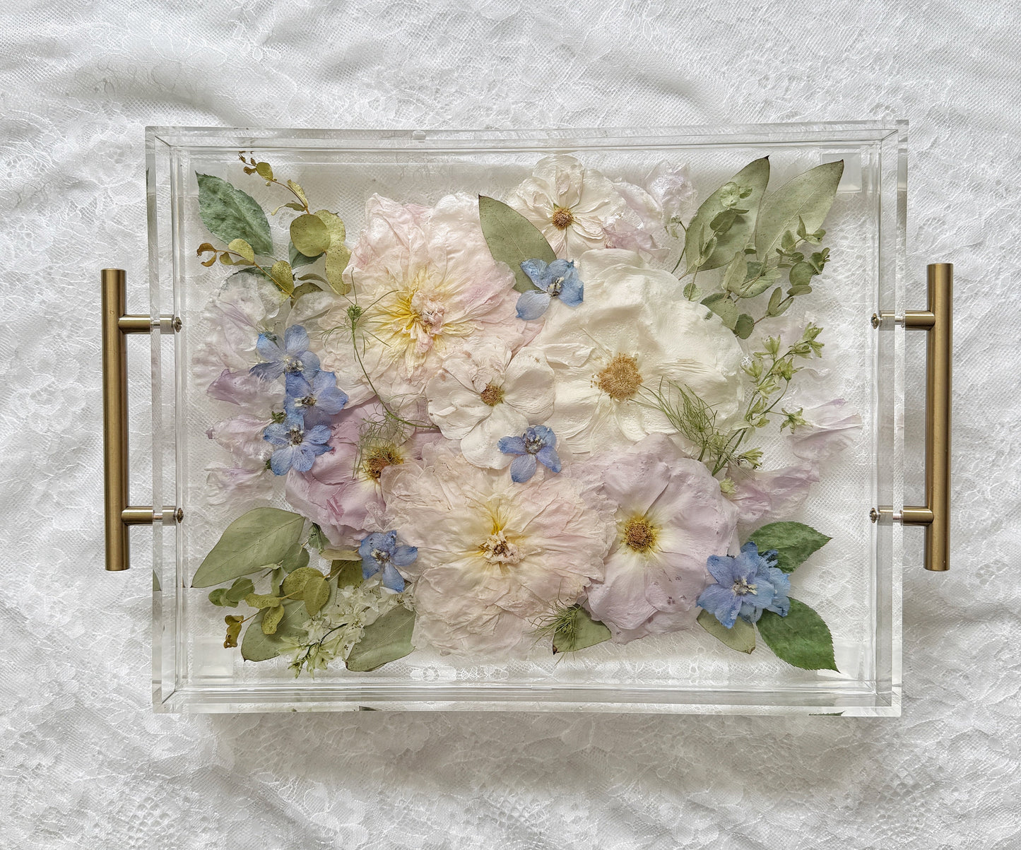 Floral Tray 11 x 14 Acrylic