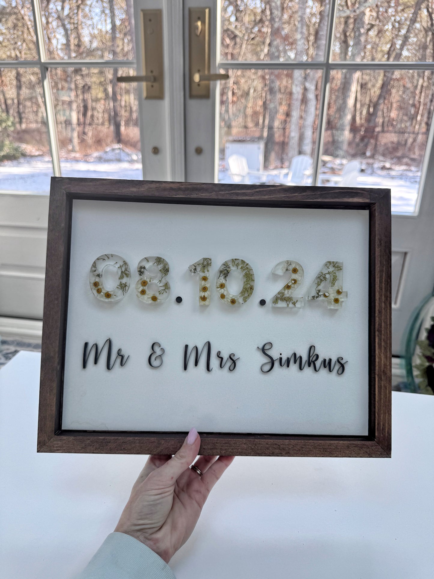 Floral Date Sign - Add On Item