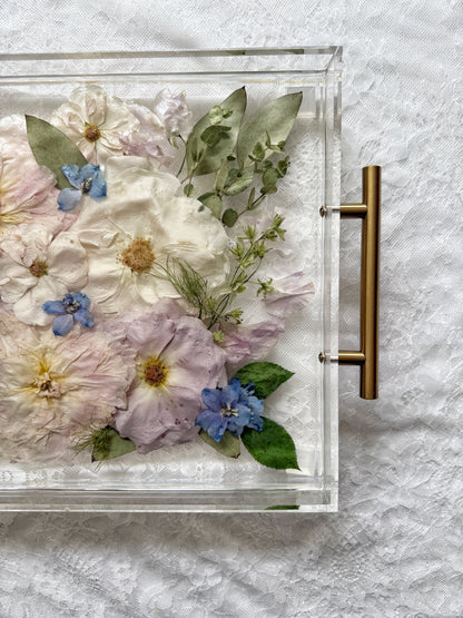 Floral Tray 11 x 14 Acrylic