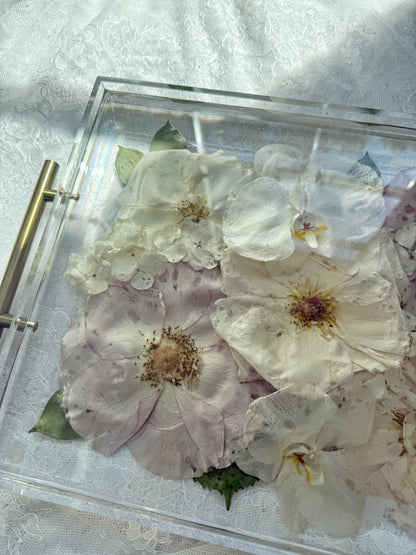 Floral Tray 11 x 14 Acrylic