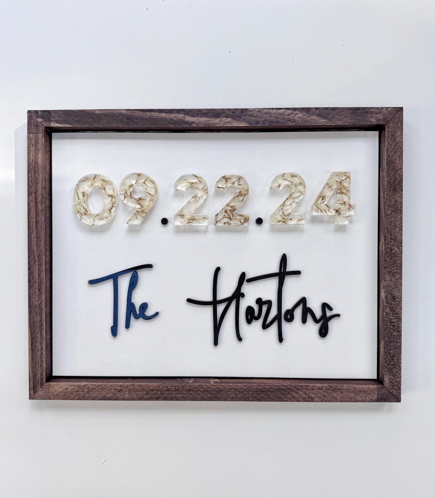 Floral Date Sign - Add On Item