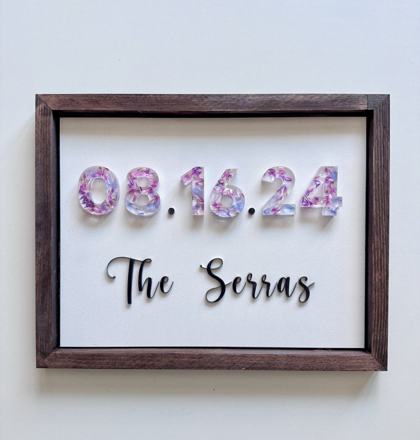 Floral Date Sign - Add On Item