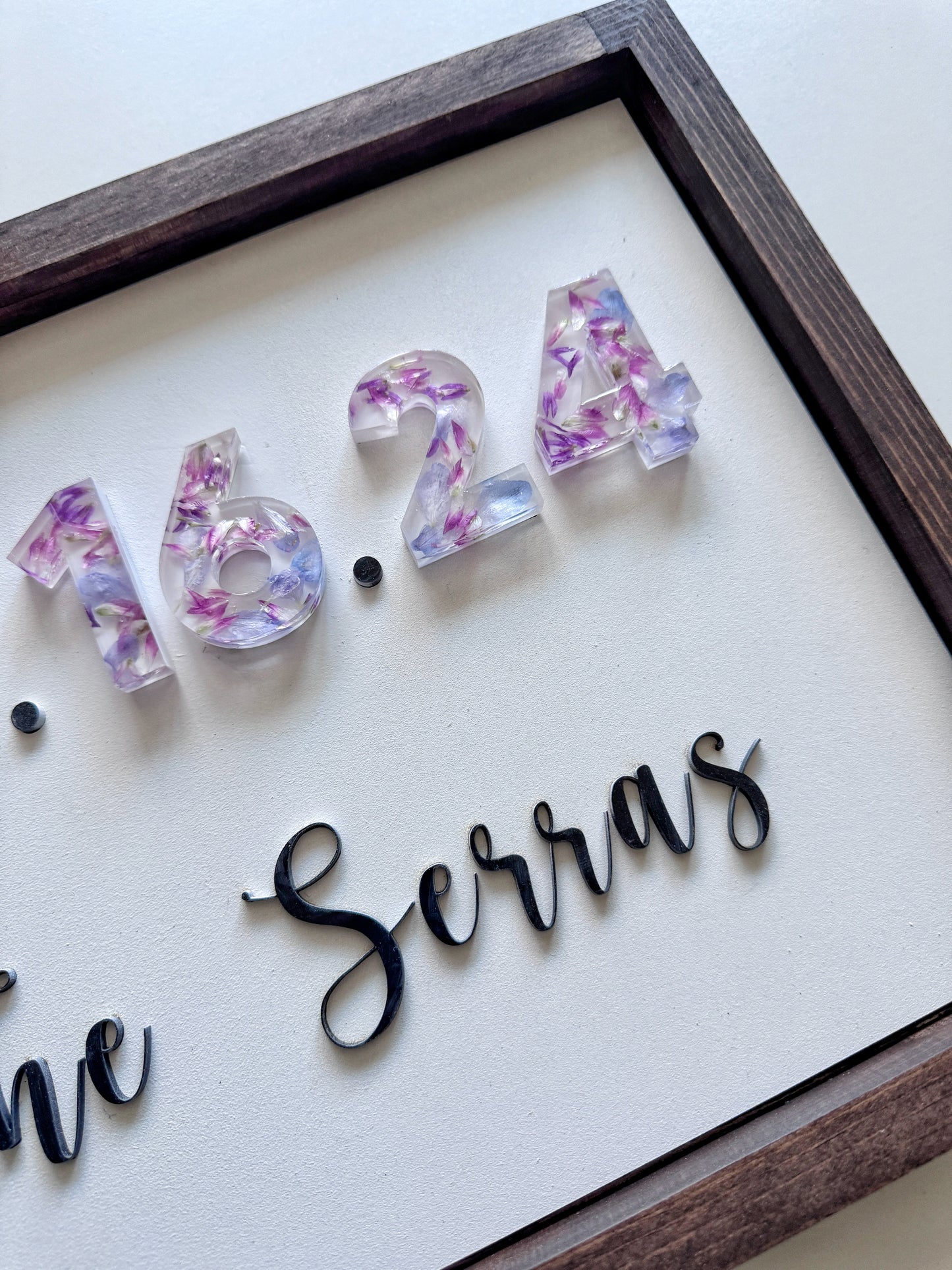 Floral Date Sign - Add On Item