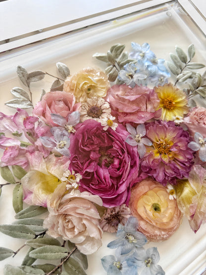 Floral Tray 11 x 14 Acrylic