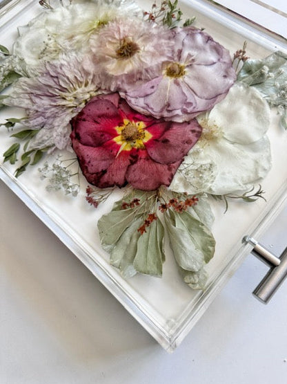 Floral Tray 11 x 14 Acrylic