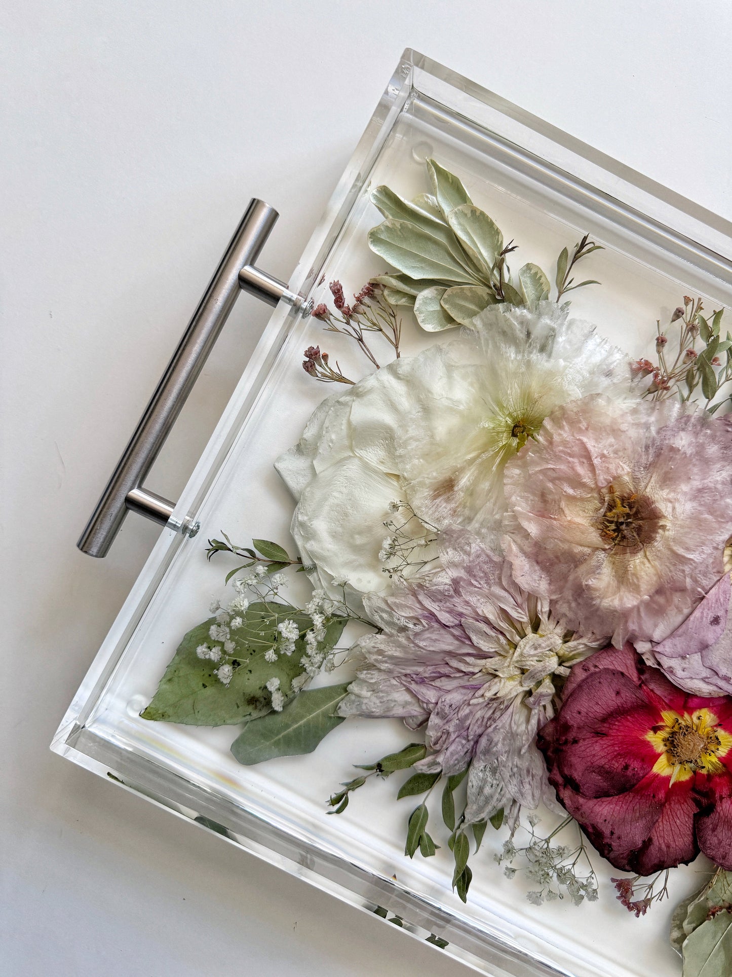 Floral Tray 11 x 14 Acrylic