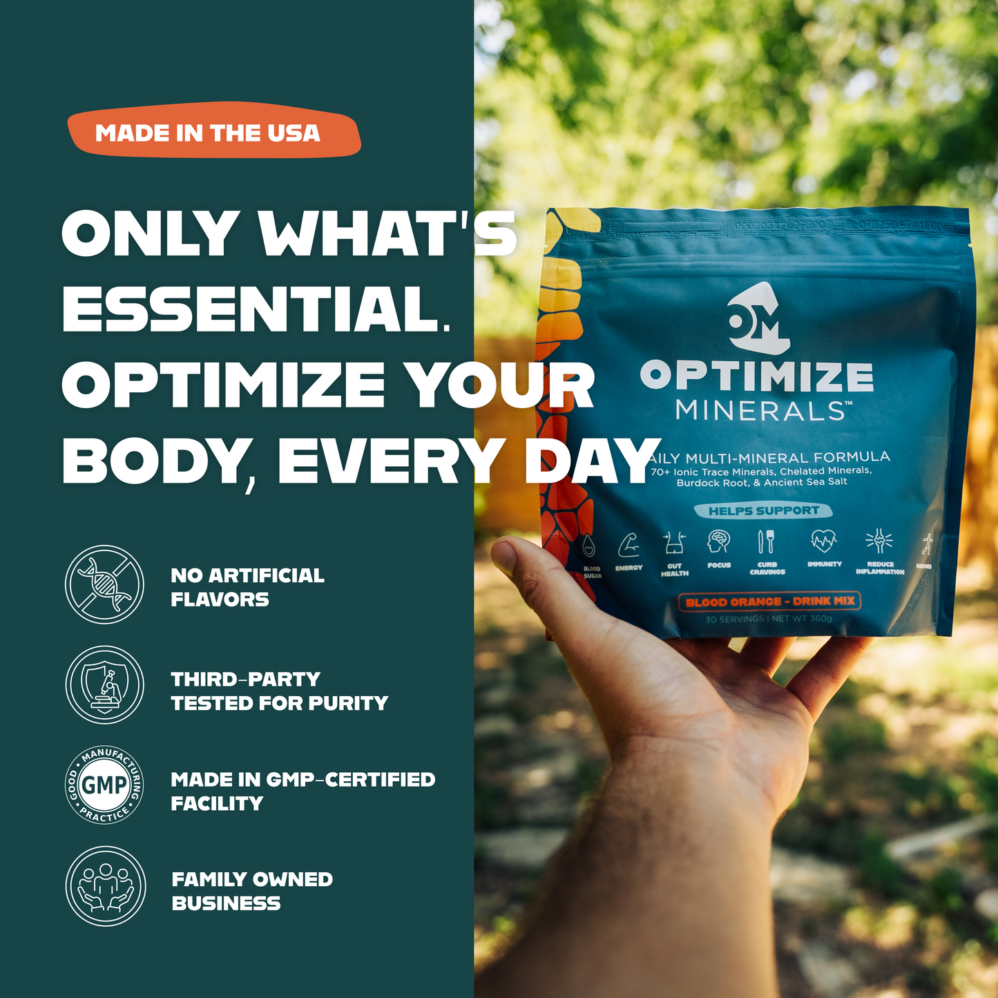 OPTIMIZE MINERALS™ Daily Multi-Mineral Formula for Energy, Focus & Balance